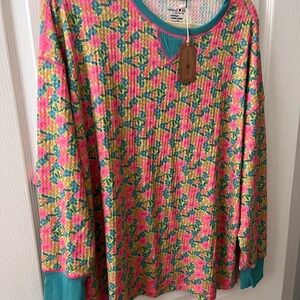 Natural Life NWT Thermal floral. size M